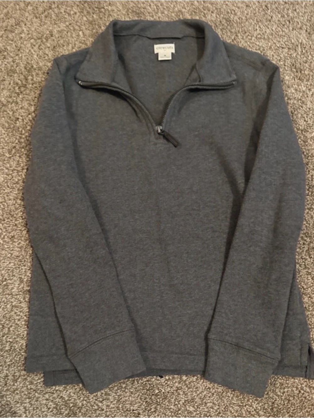 Crewcuts kids Dark Gray Half-Zip Sweater